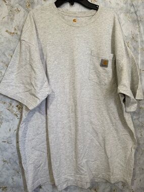 Carhartt Light Gray Pocket Short-Sleeve Tee